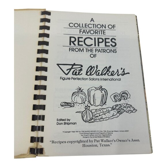 Pat Walkers Favorite Recipes Spiral-Bound Cookbook 1982? Vintage VTG. Extras - Picture 10 of 14